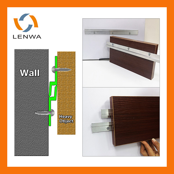 Easily adjust and level your decor with Z Bar Split Batten system