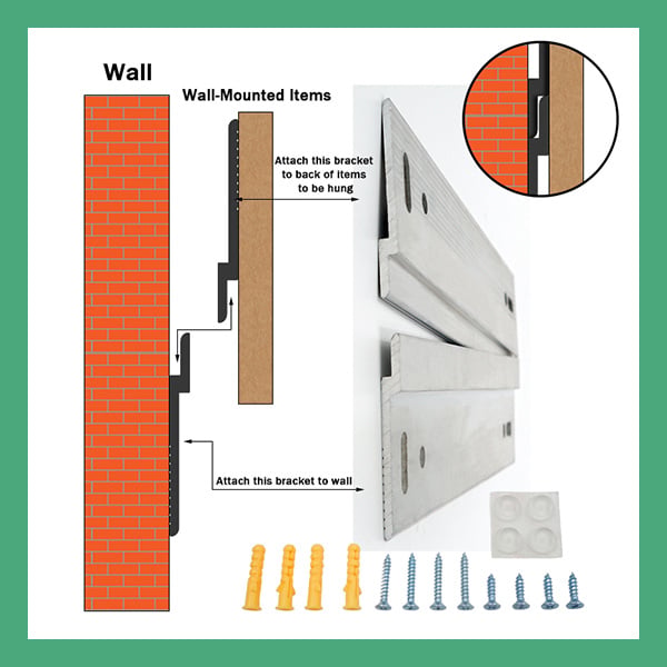 Keep your walls looking clean and professional with split batten system
