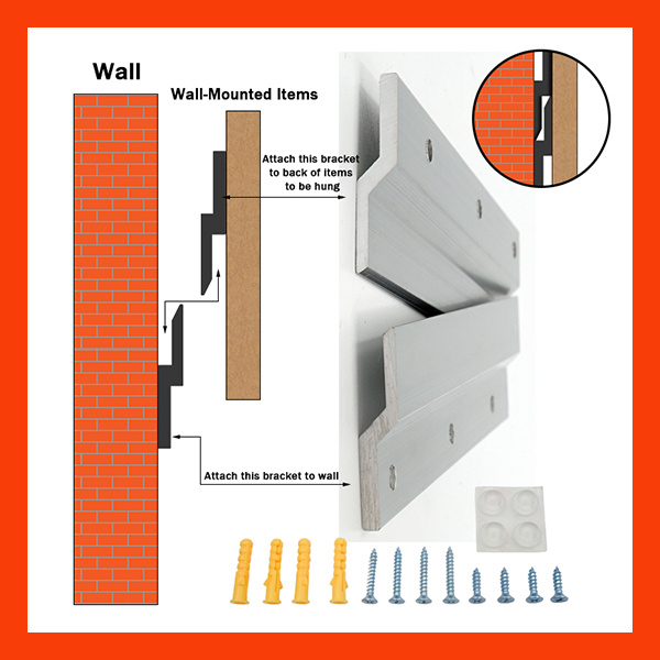 The perfect solution for heavy mirrors - heavy duty hanging clips