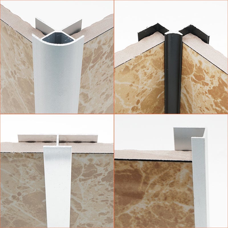 Versatile Aluminum Wall Panel Trim - Fits 3-18mm Thickness