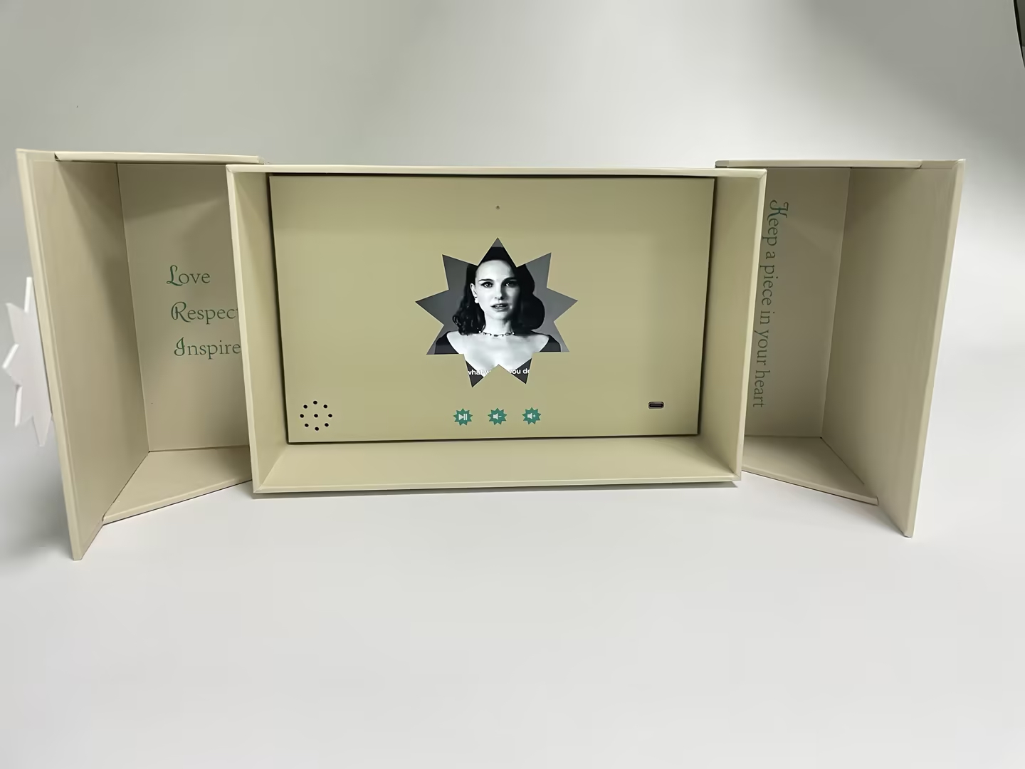 Caja de perfume con LCD