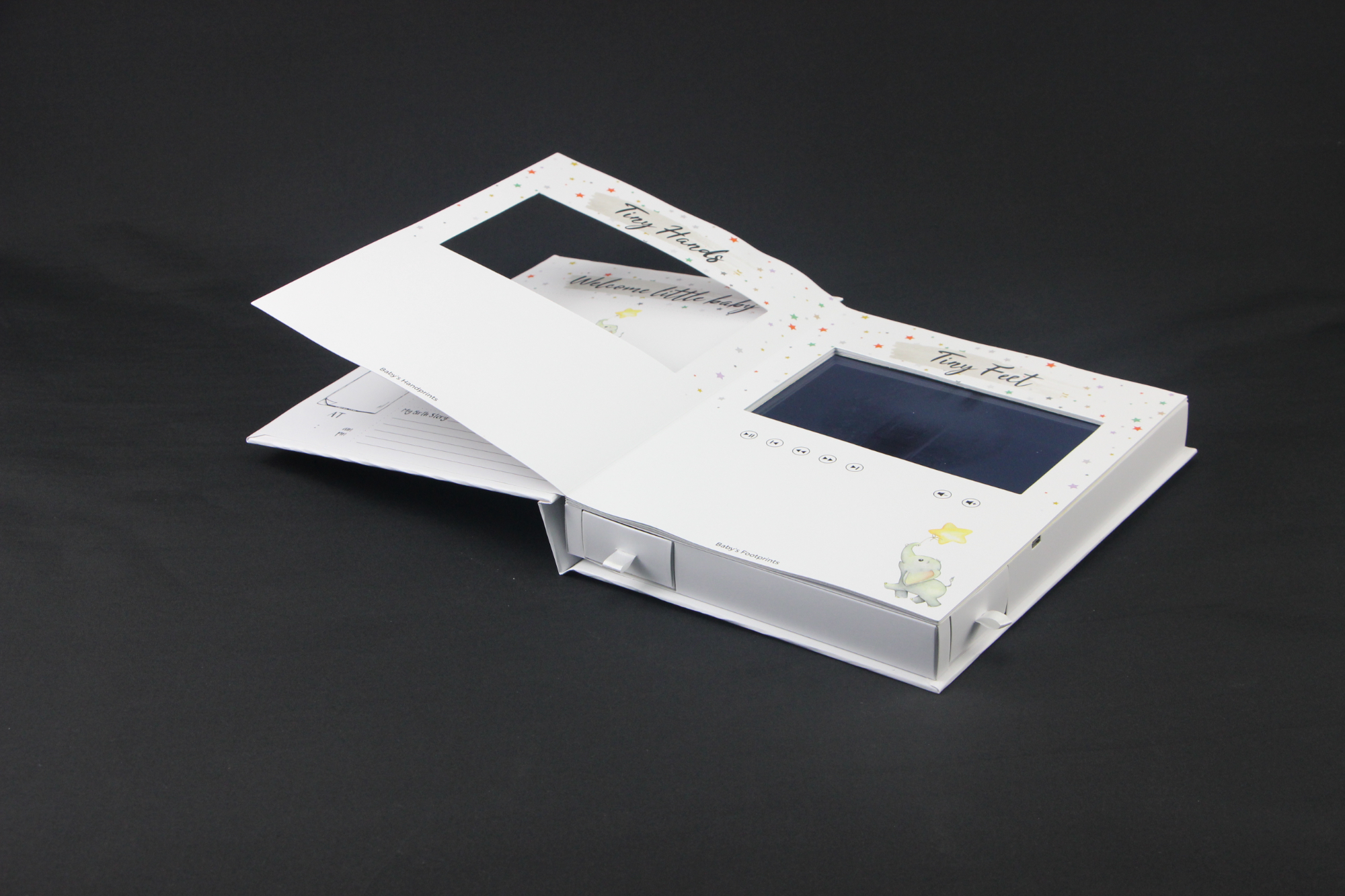 cajas de folletos de vídeo de 5 pulgadas