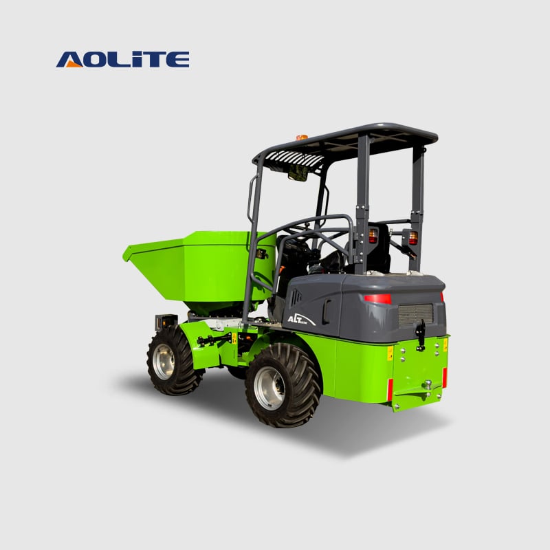 AOLITE EWD16 electric mini 4x4 wheel four-wheel dumper garden 4 wheel drive mini transporter dumper