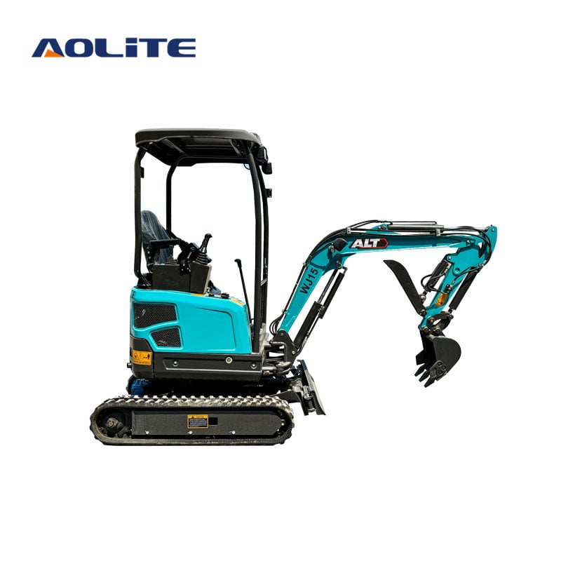AOLITE WJ15 china 1.5 ton weight mini excavator high power hydraulic small excavator.