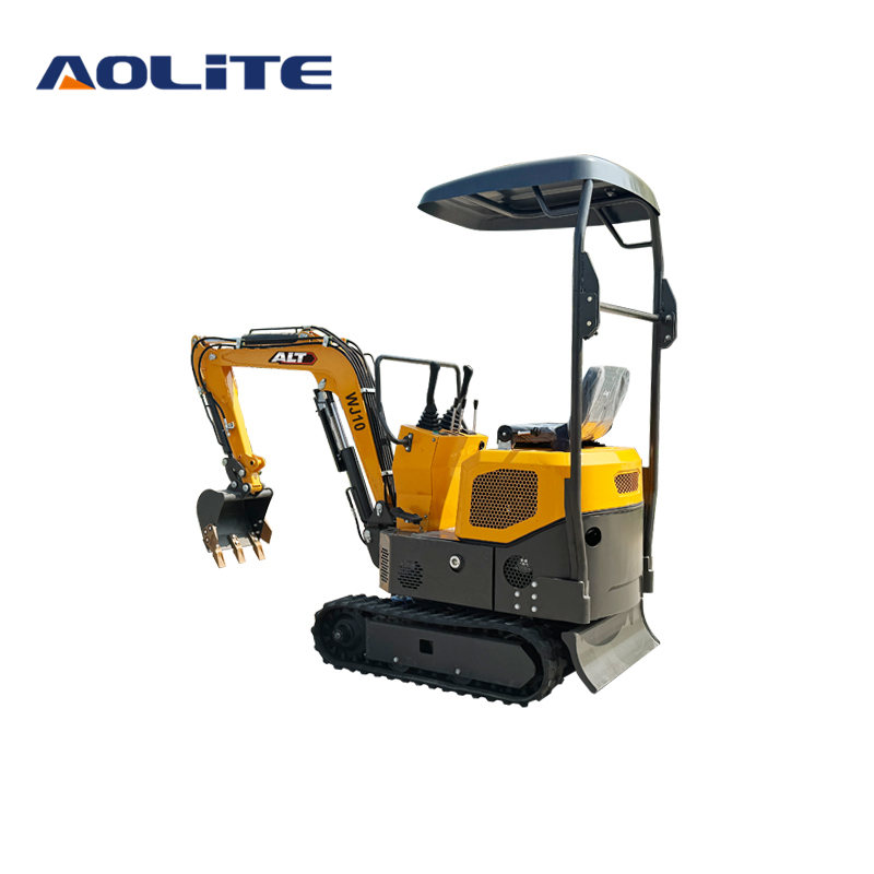 AOLITE WJ10 china 1 ton new type mini excavator small digger CE compact high power hydraulic excavator