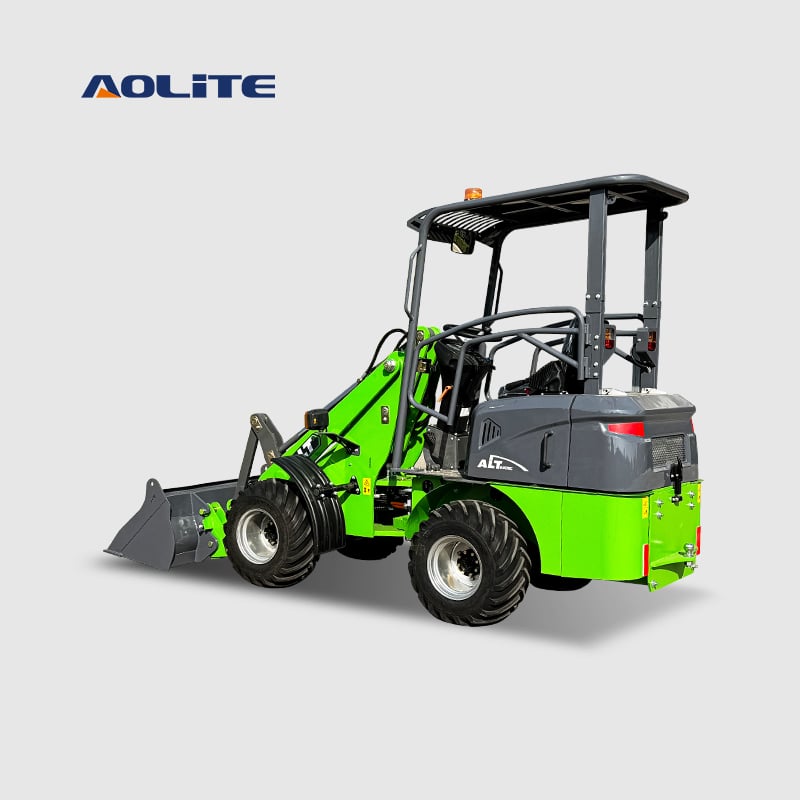 AOLITE 606 four wheel drive small 660kg mini electric loader 0.6 zld-06 electric loader with battery charger