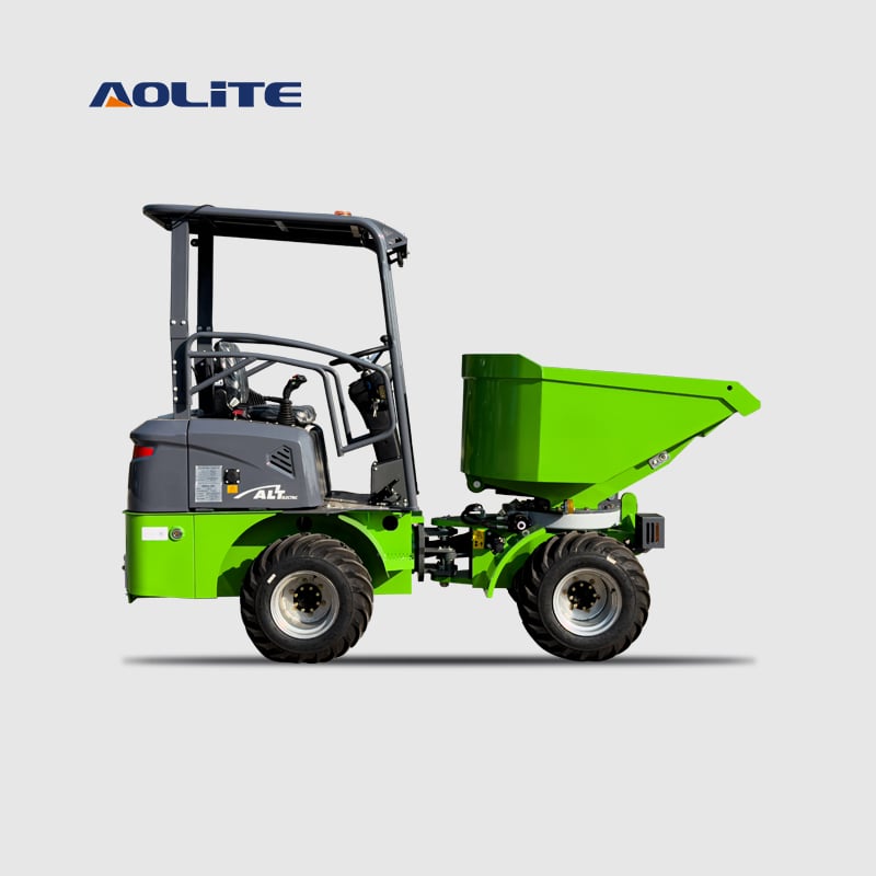 AOLITE EWD16 electric mini 4x4 wheel four-wheel dumper garden 4 wheel drive mini transporter dumper