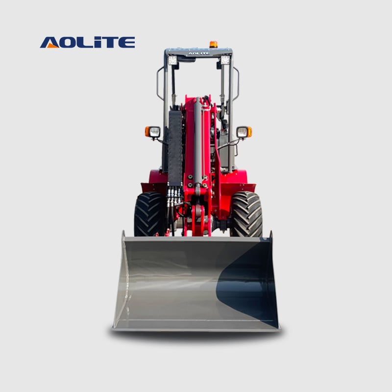 AOLITE ETL600 mini electric telescopic loader boom wheel loader china 0.6ton articulated telescopic boom lift wheeled loader