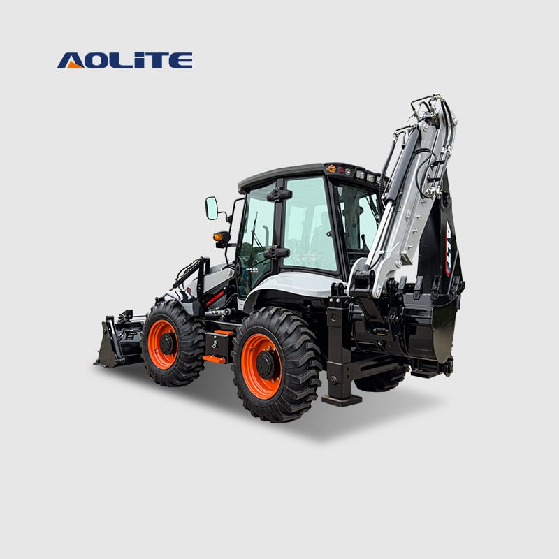AOLITE BL105 new model backhoe excavator wheel loader 4x4 CE certification 2.5 ton with price