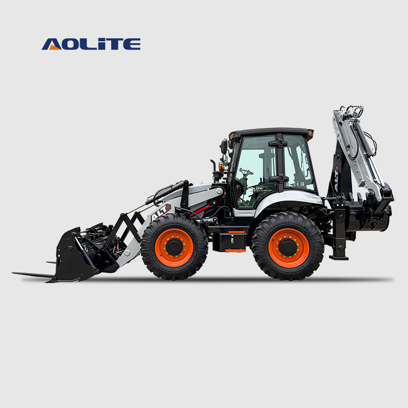 AOLITE BL105 new model backhoe excavator wheel loader 4x4 CE certification 2.5 ton with price