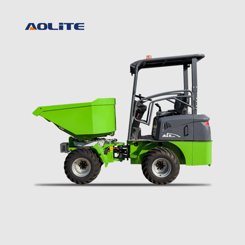 AOLITE EWD16 electric mini 4x4 wheel four-wheel dumper garden 4 wheel drive mini transporter dumper