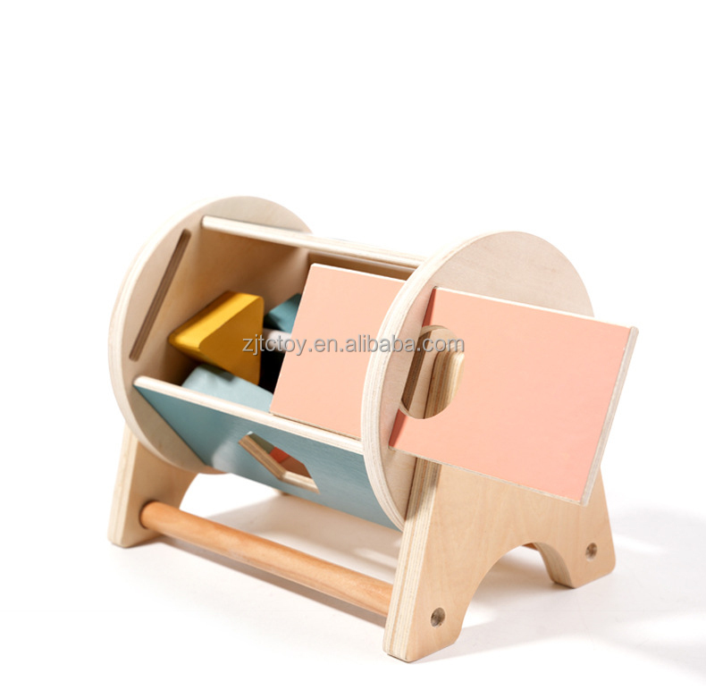 Montessori Kids Wooden Coin Box Drawer Game Educational Toys Preschool Training Drum Toy Baby Early Learning Teaching Aids Toys manufacture