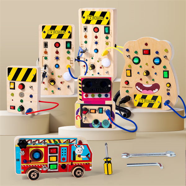 Sensom Play Gjort Let med Polkrane Busy Board