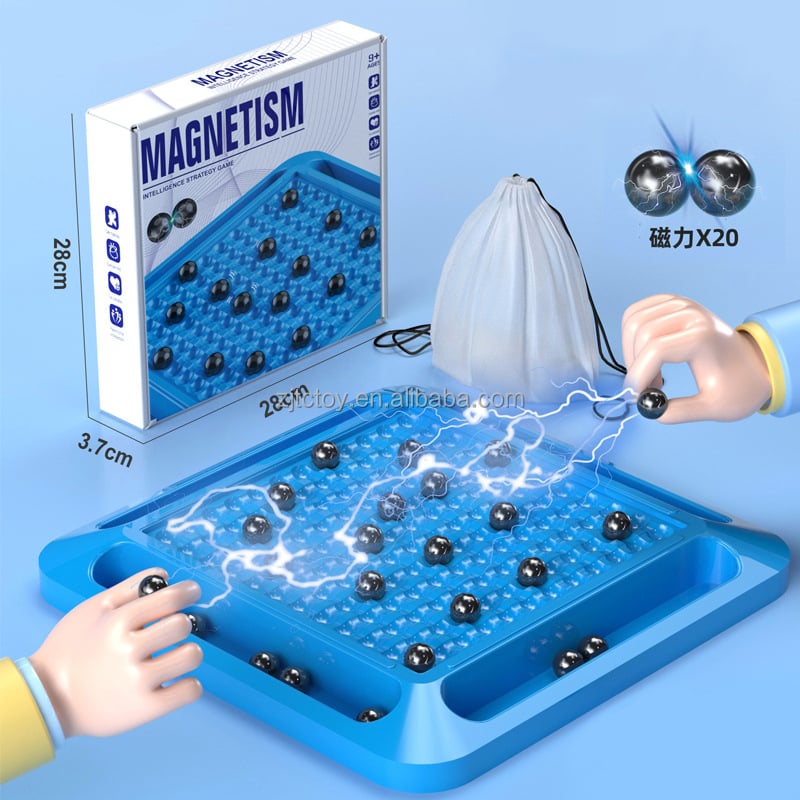 Magnetic effect chess children's casual games interactive board games logic thinking magnet against chess educational toys details