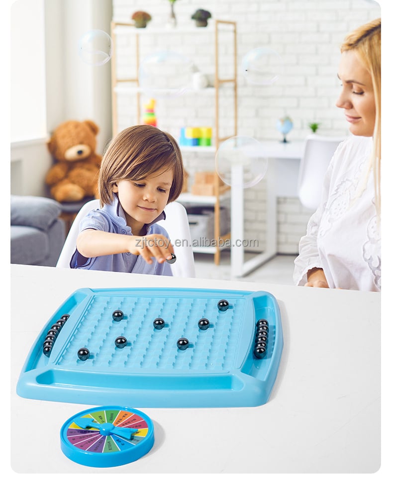 2024 Unisex Portable Magnetic Chess Checkers Game Set Educational Table Top Fun for Family Parties Magnetic Effect Chess Game manufacture
