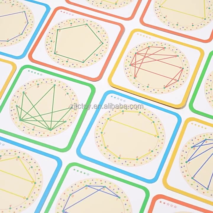 Montessori Creative Geometry Matching Toy for Kids Wooden Winding Patterns Nail Board Educational Sensory Preschool Learning details