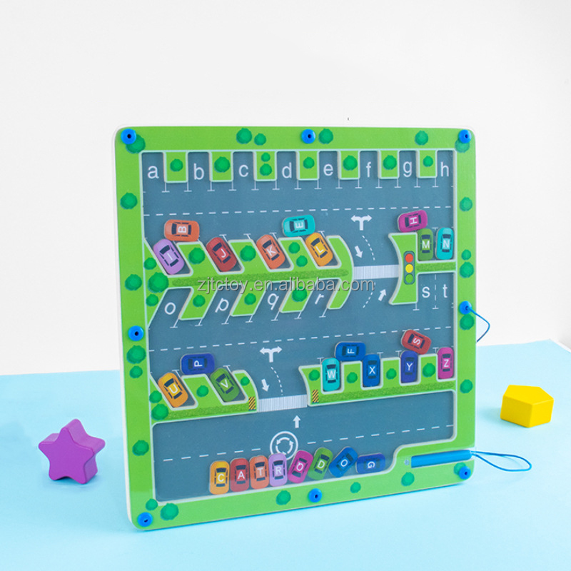Magnetic Alphabet Maze Letter Puzzle Montessori Educational Fine Motor Skills Toys for Toddler Preschool Learning Activity manufacture