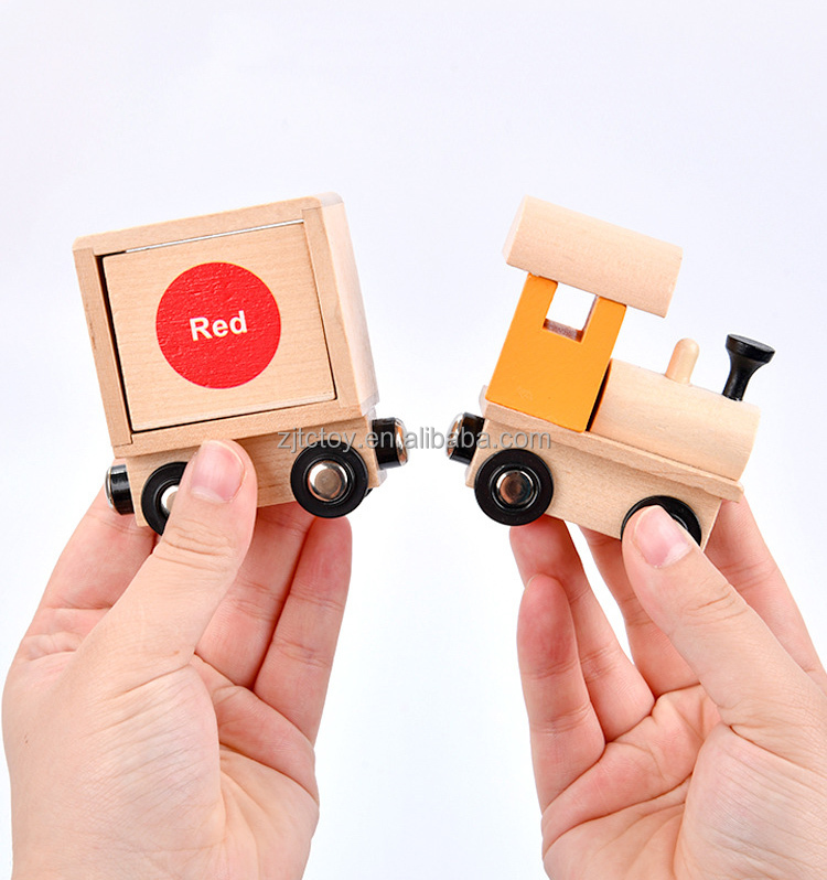 CPC CE Certified New Wooden Magnetic Train Color Classification Educational Toy Montessori Jouets Kids Aged 2-4 Years factory