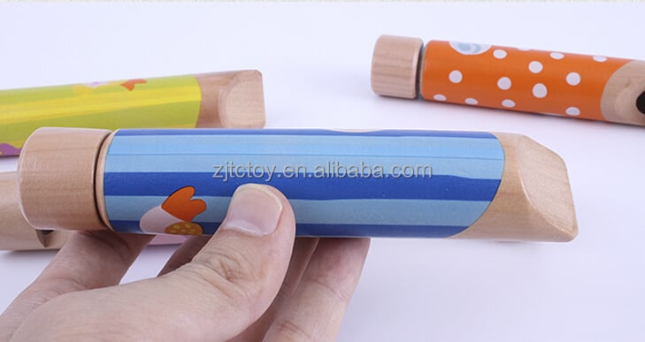 Classic Wooden Whistle Custom Print Wooden Toys Survivor Funny Children's Whistle Toys For Children factory