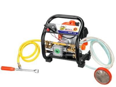 Farm sprayers with adjustable pressure settings accommodate different spray nozzles