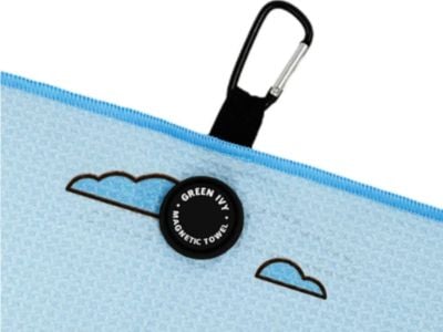 カスタム磁気式ゴルフタオル（お客様のロゴ入り）｜IVY Textile社製、最小注文数500枚