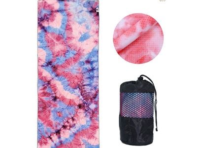 Toalla de silicona antideslizante para esterilla de yoga, ideal para yoga en caliente y una práctica con higiene superior