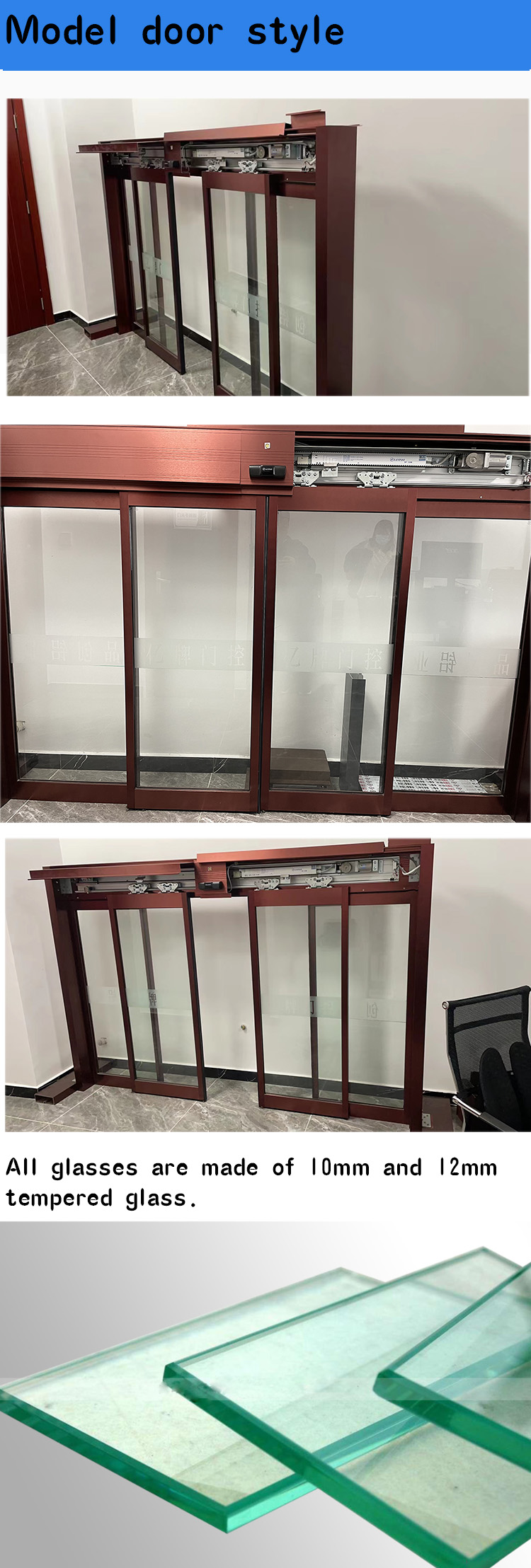 oredy commercial aluminum storefront automatic sliding door controller with access switch details