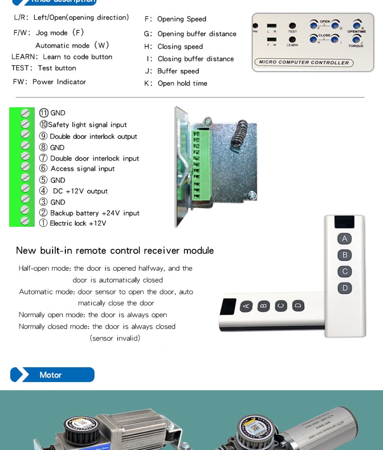 OREDY customizable commercial automatic sliding door image recognition sensor for commercial door supplier
