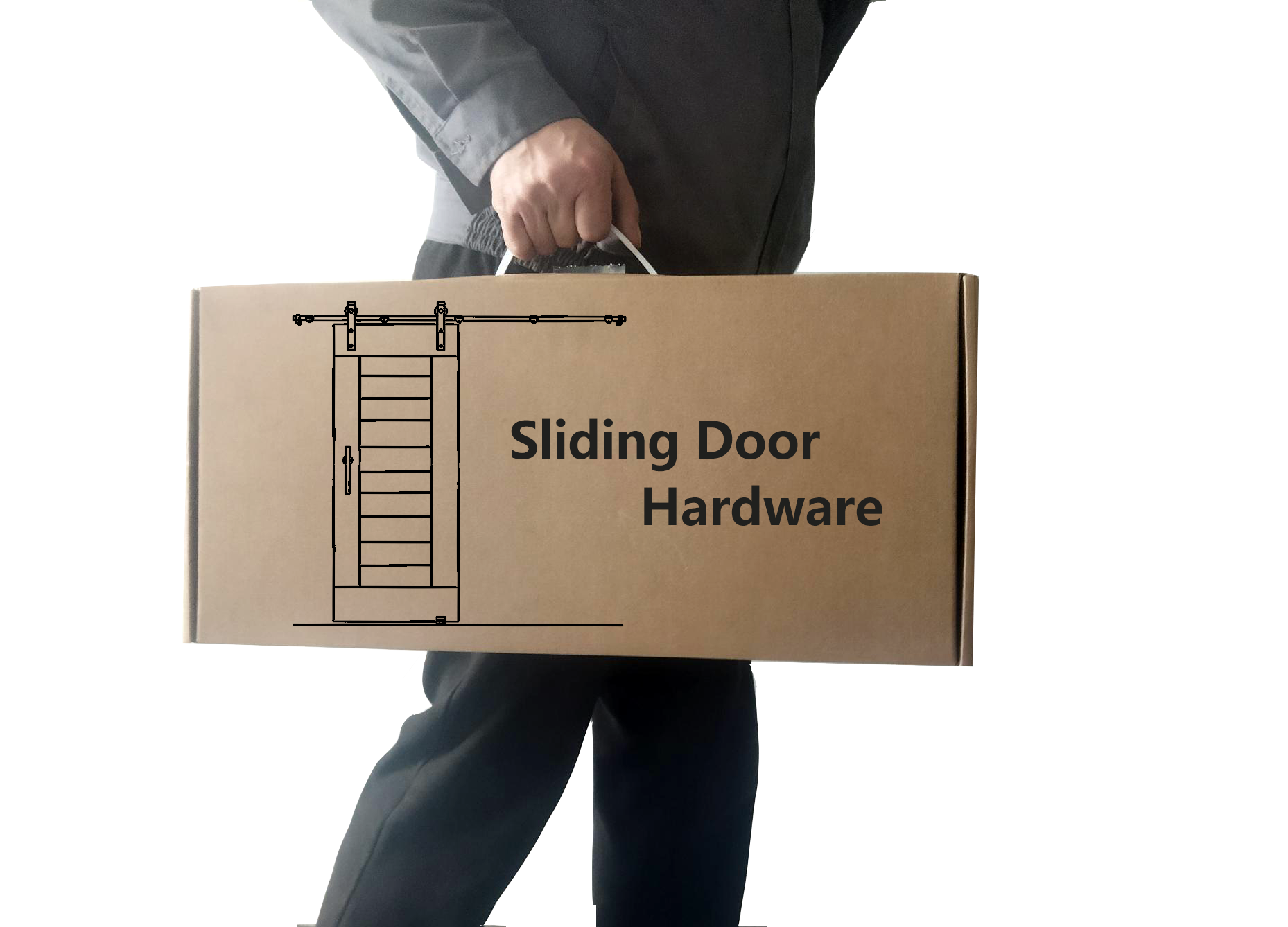Contemporary Style Heavy Duty Sliding Barn Doors Hardware Barn Door for wood door manufacture