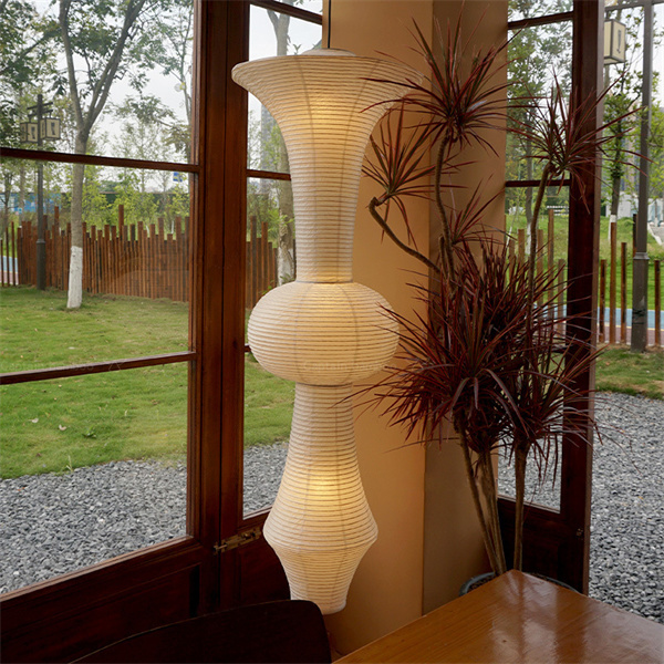 Add a touch of elegance with a handcrafted rice paper ceiling light.