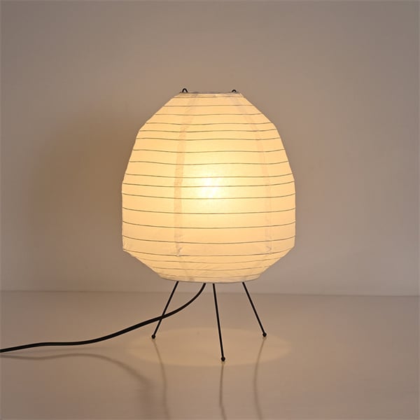 Illuminate your room with soft, diffused light from a rice paper standing lamp