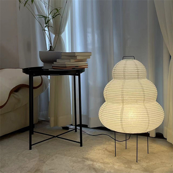 Enhance your decor with the gentle glow of rice paper floor lamps