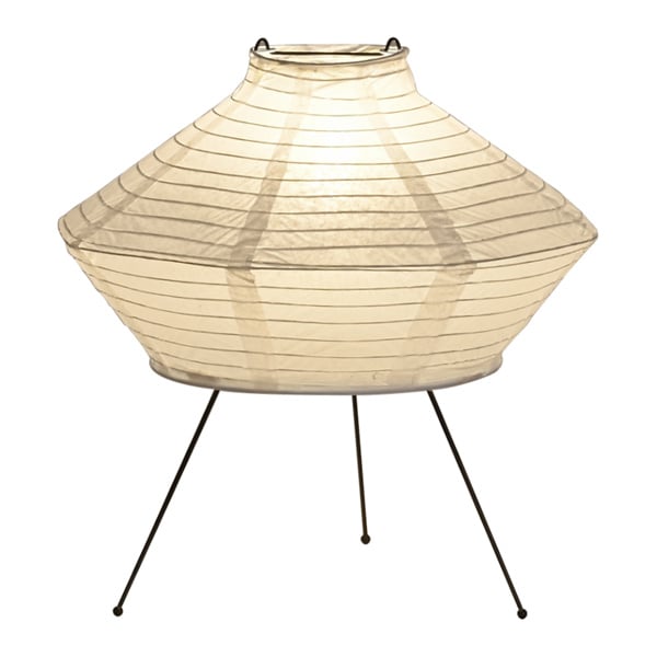 Create a cozy ambiance with a rice paper lamp table in your living room