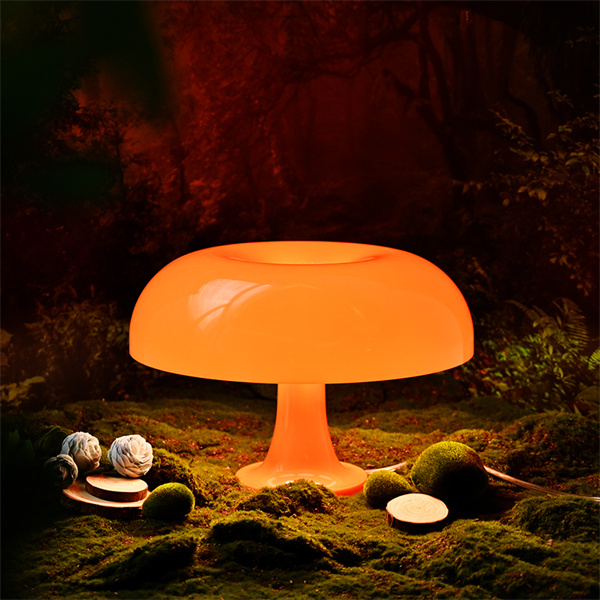 Create a cozy atmosphere with charming mushroom lamps