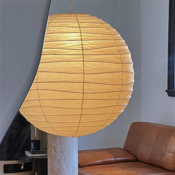 Add a touch of Asian elegance to your decor with a rice paper lamp.