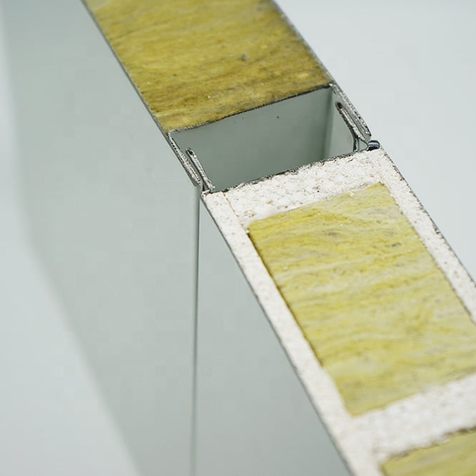 GMP mgo rock wool wall panel Modular Clean Room sandwich wall panel Hospital building materials details