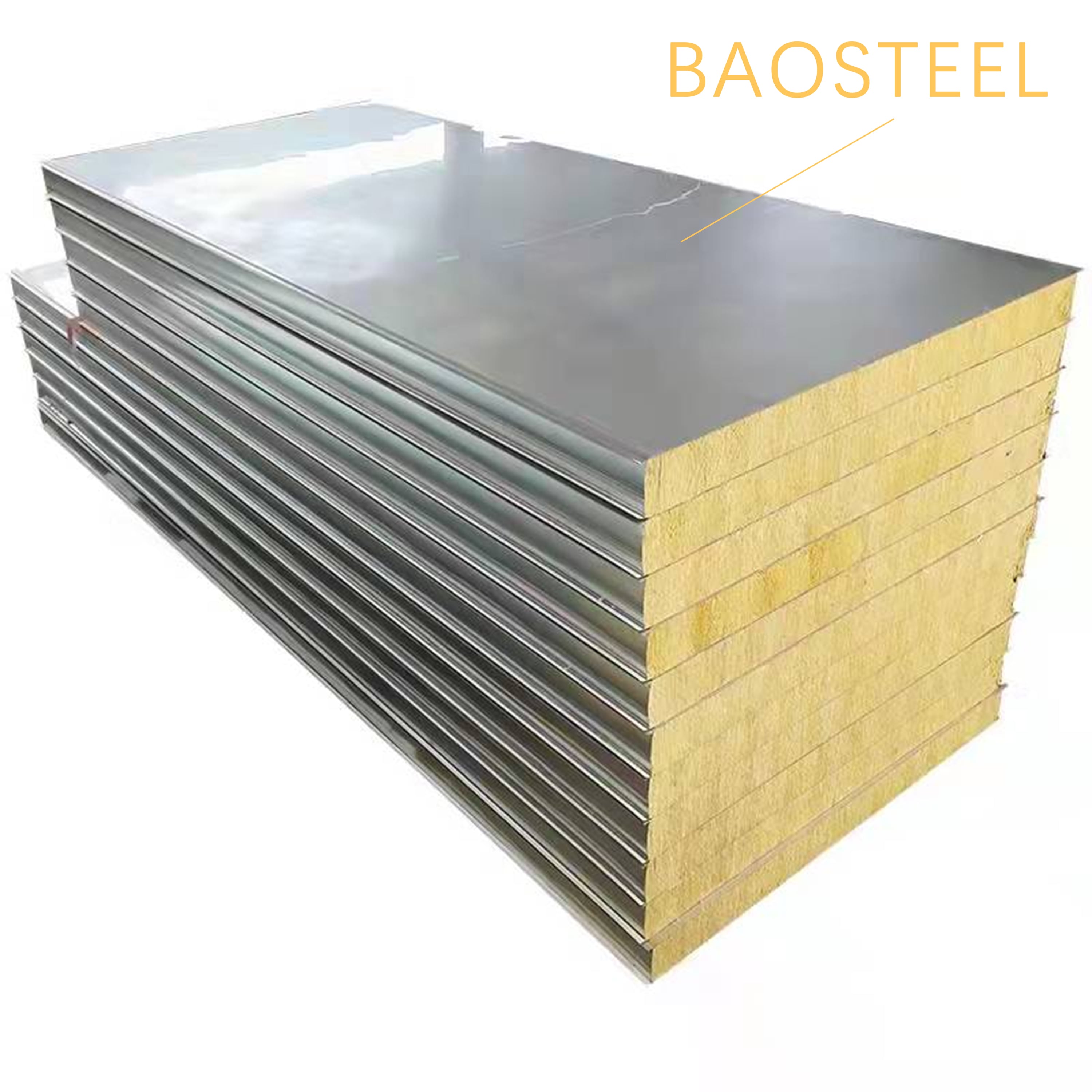 GMP standard Thermal Insulation rock wool clean room sandwich panel wall for Clean room engineering manufacture