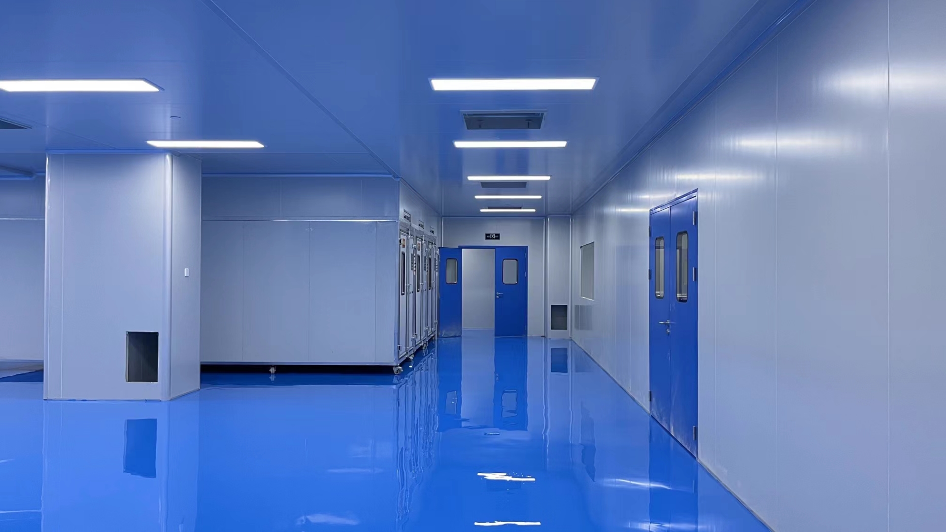 GMP Steel door automatic Double Leaf Door Thermal Insulation Cleanroom door supplier