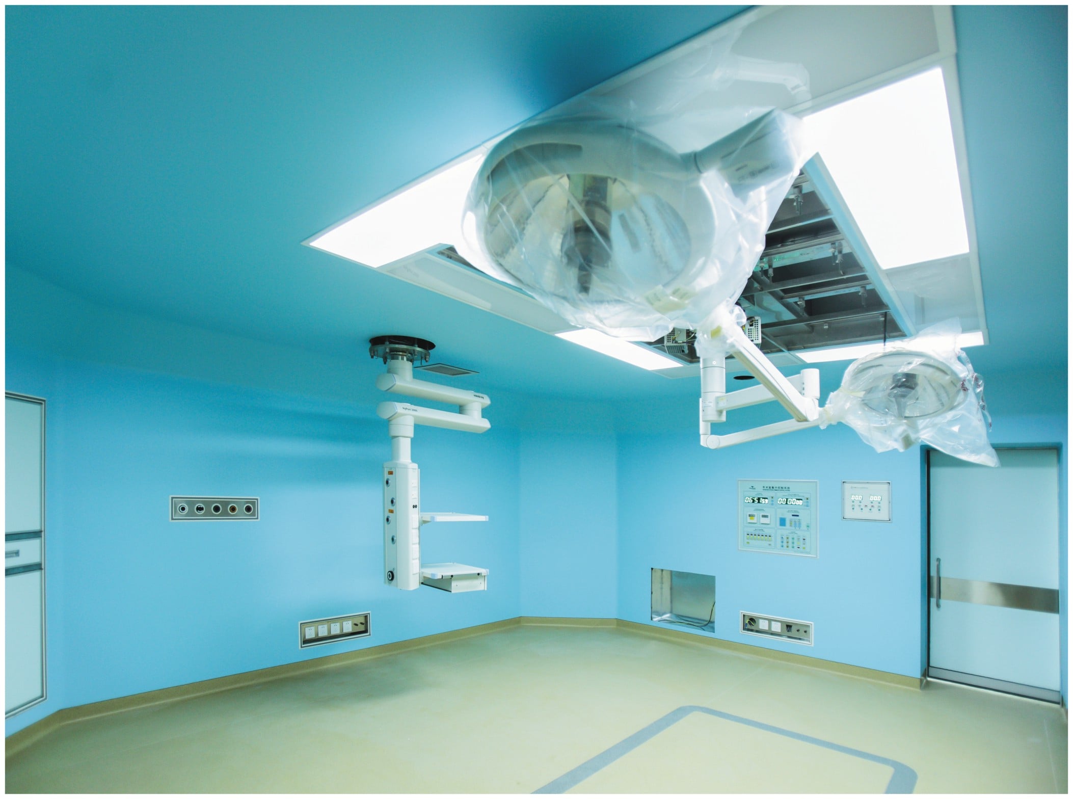 GMP impact resistance Mgo sandwich panel clean room wall panel for food factory hospital building manufacture