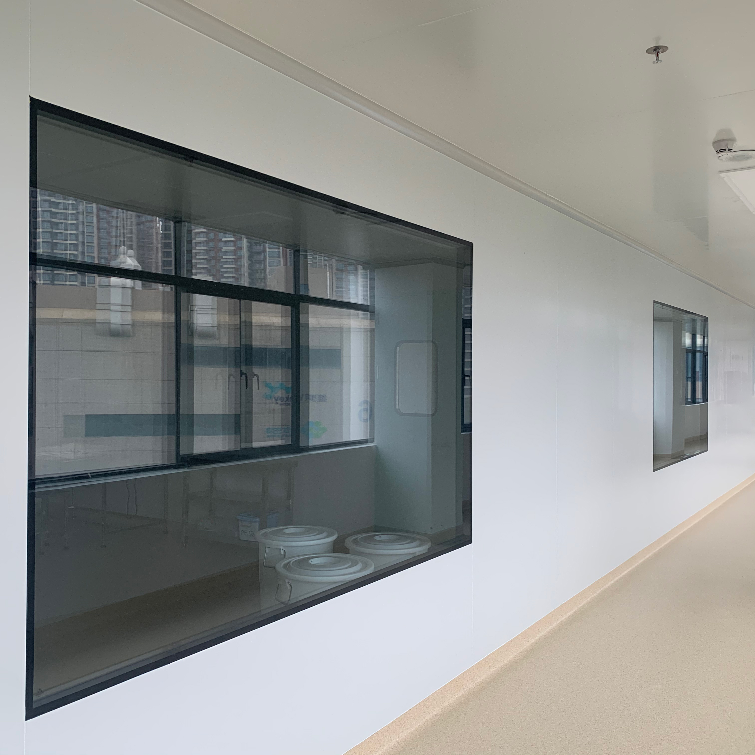 modular cleanroom window Aluminum Alloy Laboratory Windows factory