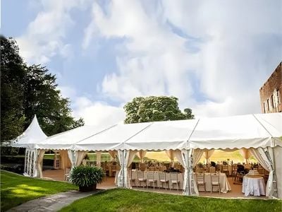 How UV-Resistant Fabrics Protect Your Wedding Tent Guests
