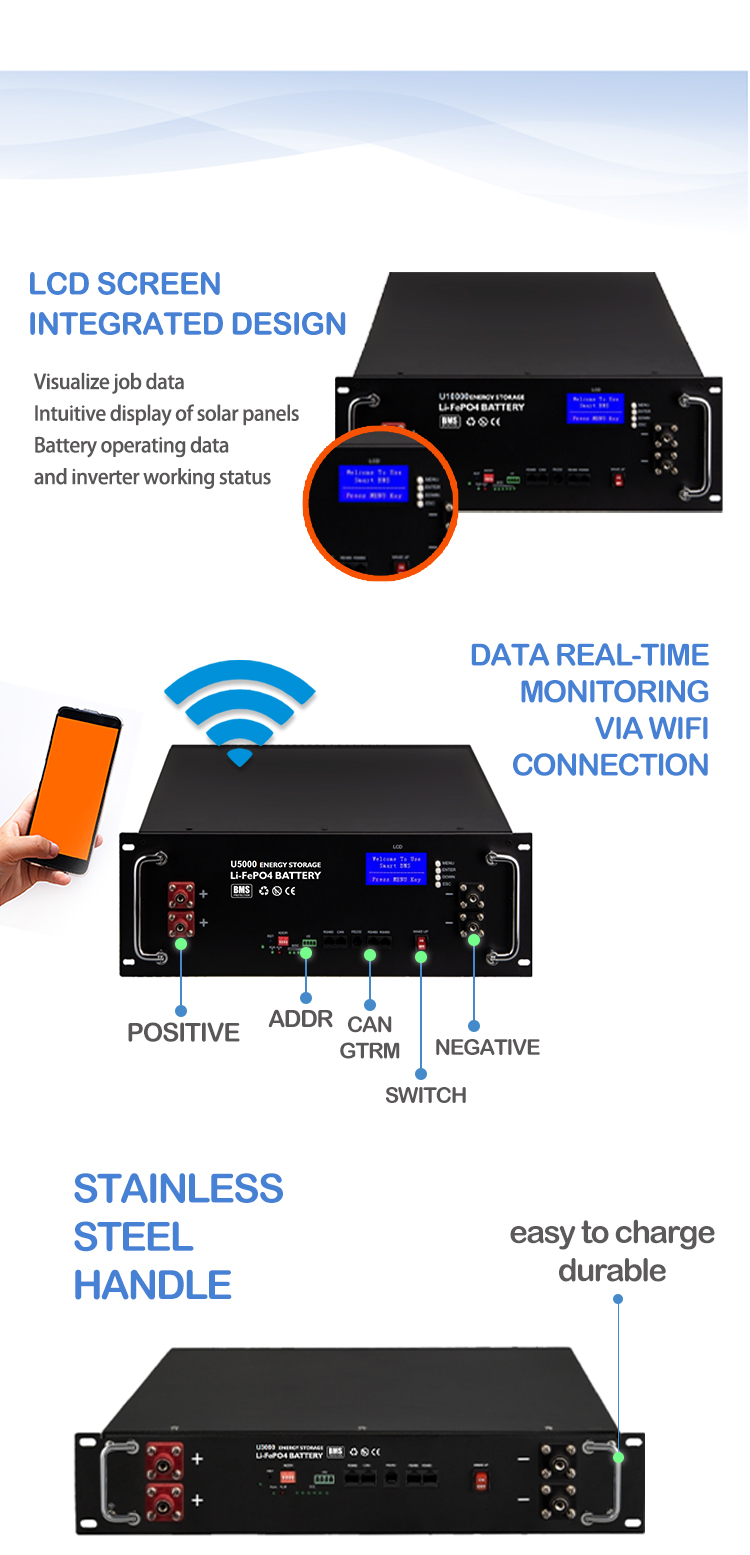Battery Pack 48V Solar Battery LiFePO4 100ah for Home Energy Storage anti-theft solution of lithium-ion battery made in china manufacture