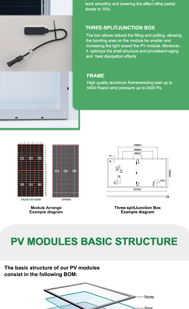 N Type Solar Panel 540W Mono Half Cell P V 540W N Type Solar Panel manufacture