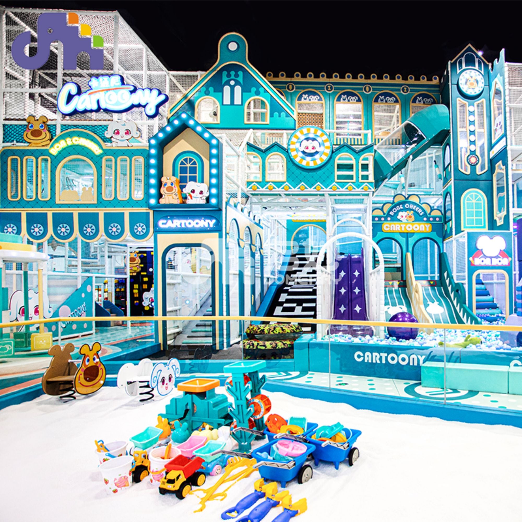 Domerry amusement customization indoor slide playground adventure park kids play center parque infantil
