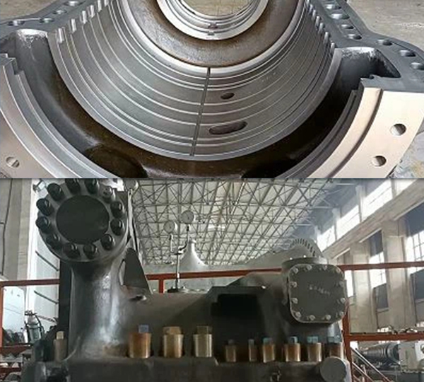 Guscio della Turbina a Vapore per Cliente Europeo Effettua Test di Pressione