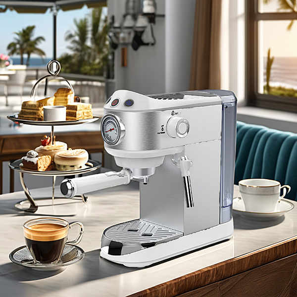 Laat je creatief zijn met je koffiecreâties met behulp van een peilmachine en schuimapparaat.