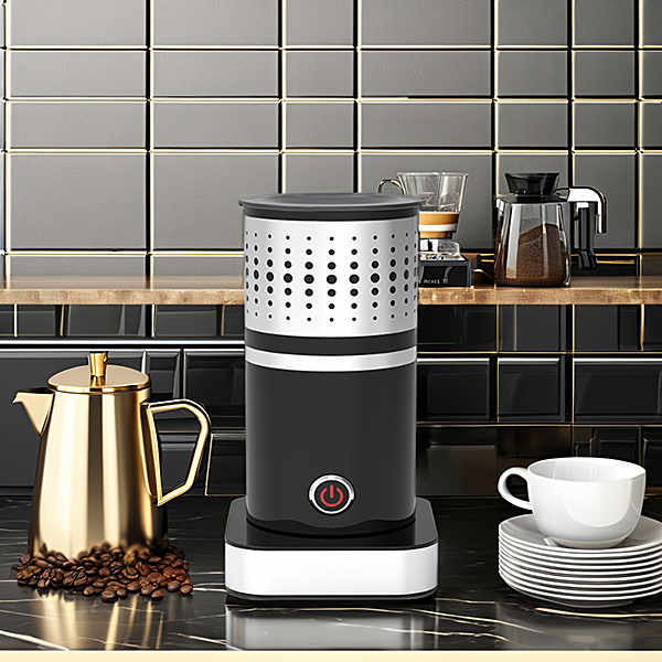 Experience creamy cappuccinos at home with our small but mighty milk frother.