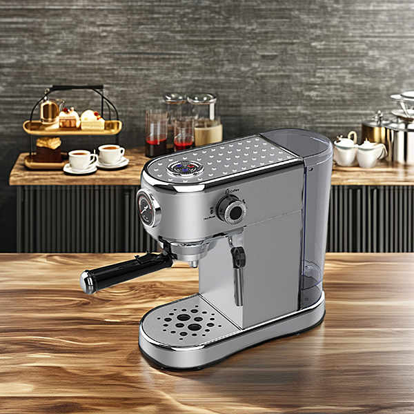 La cafetière en acier inoxydable