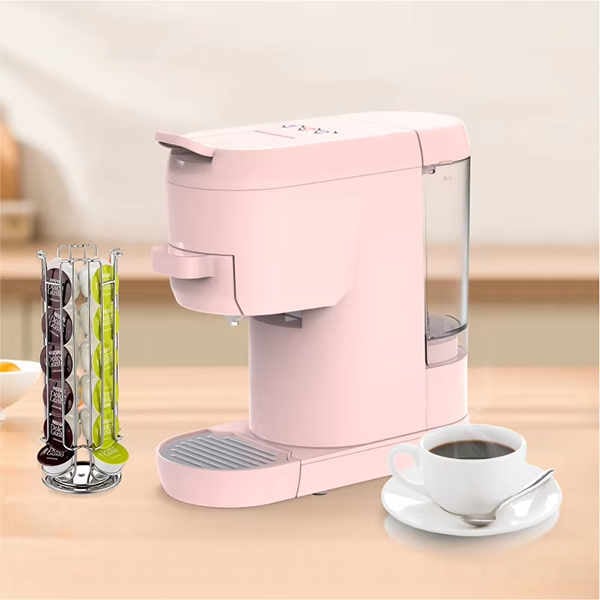 Faites une déclaration avec une vibrante machine à café rose, parfaite pour tout amateur de café