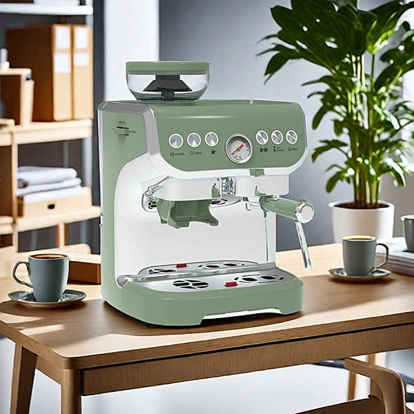 Eintasten-Cappuccinos mit Kaffeemaschine mit Milchschaumgerät